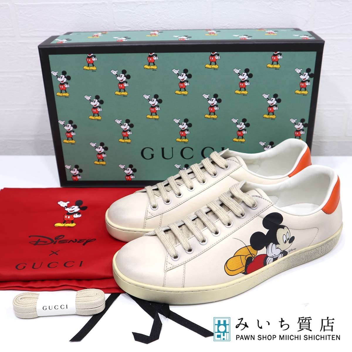 未使用 グッチ GUCCI × ディズニー コラボ スニーカー 7 1/2 26.5cm