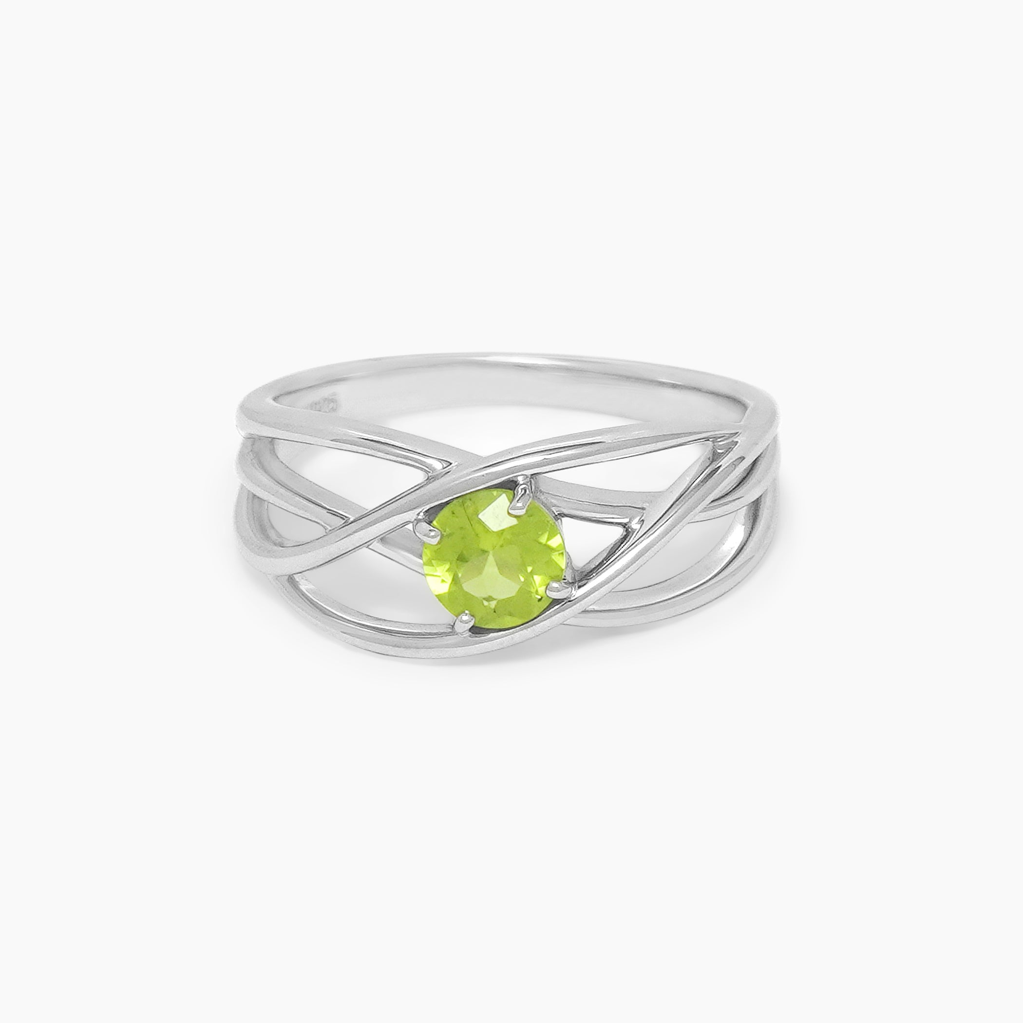 8月誕生石 シルバー ペリドット リング – Milluflora | ミルフローラ