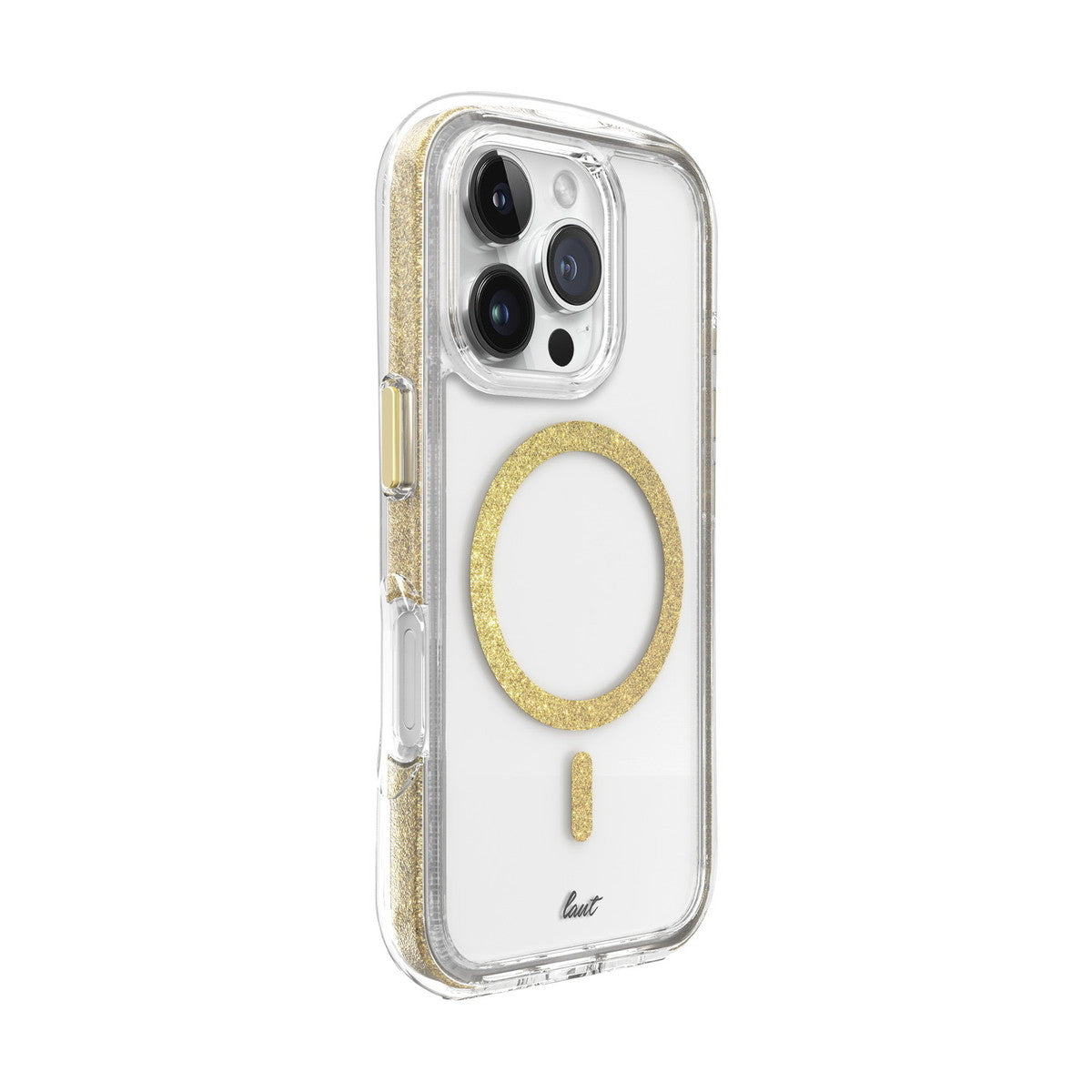iPhone 16 Pro Maxケース Aero Sparkle クリア/ゴールド – MiraiSell