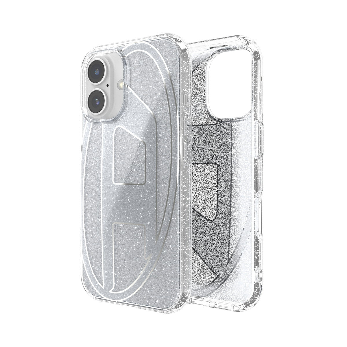 iPhone 16ケース Oval D Glitter シルバー – MiraiSell Selection