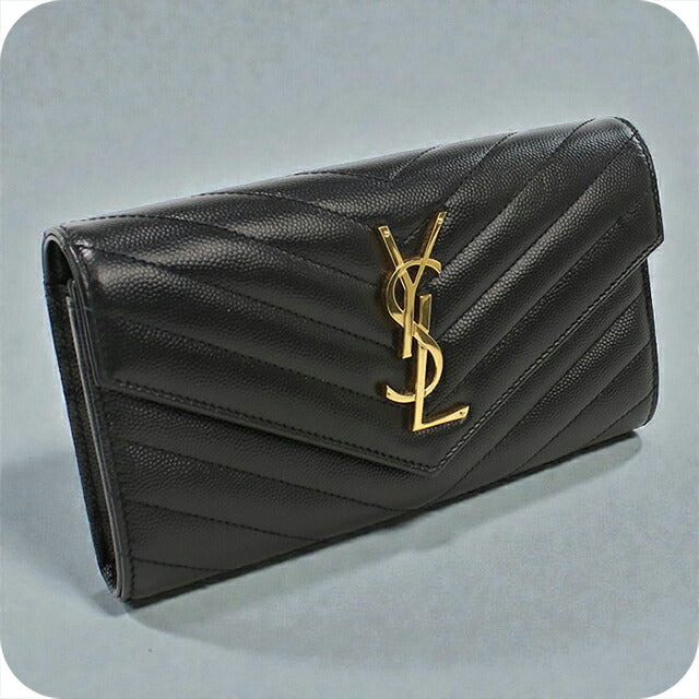 中古 サンローラン 長財布二折 レディース ブランド SAINT LAURENT