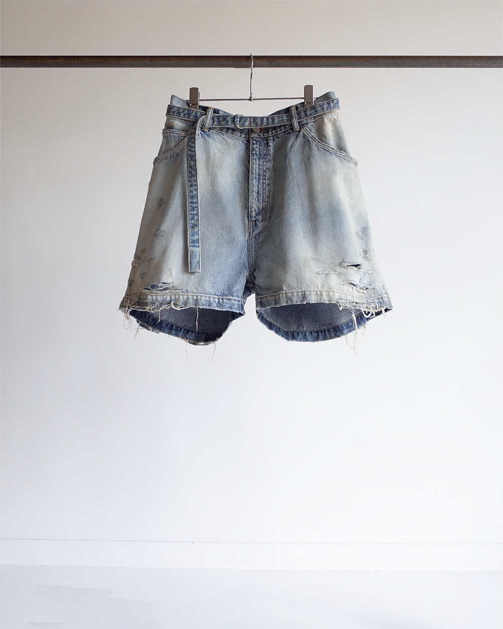 CRASH DENIM SHORTS(INDIGO) – ANCELLM