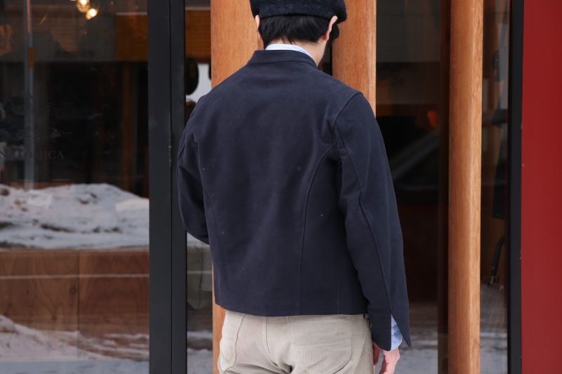 DOLMAN ENGLISH MOLESKIN “NAVY” | ANATOMICA SAPPORO アナトミカ札幌