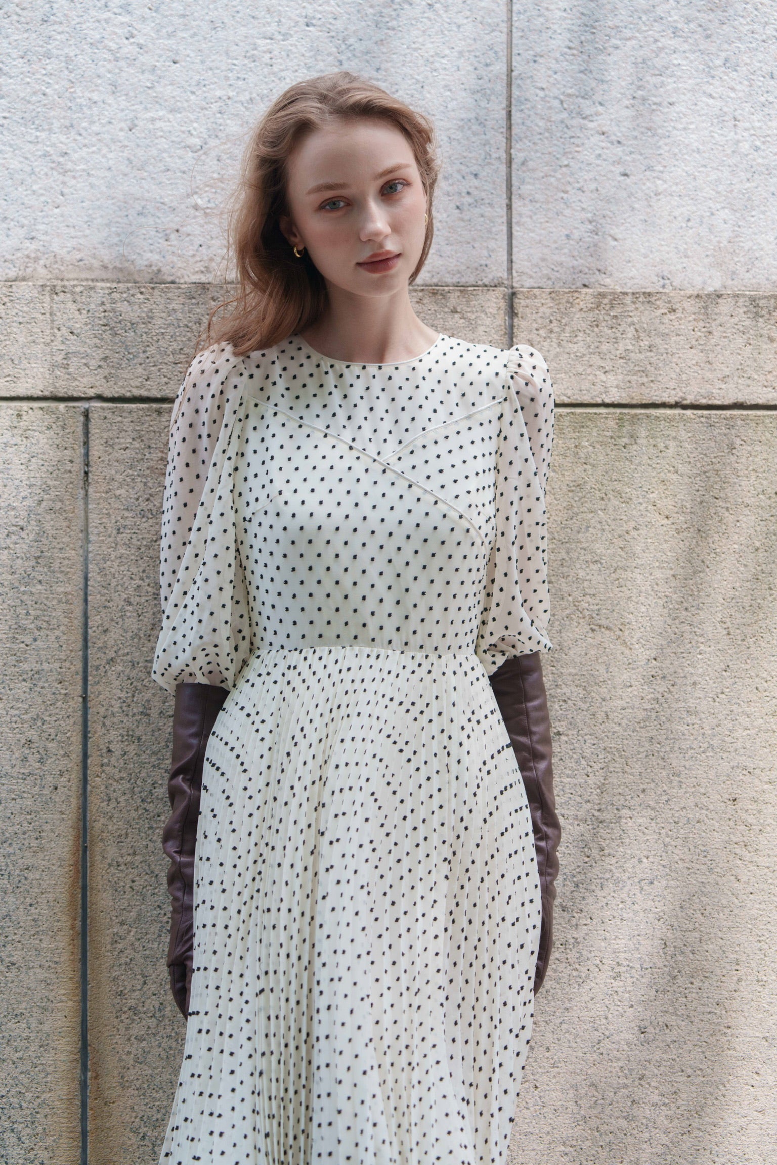 dot pleats one-piece – Acka online store