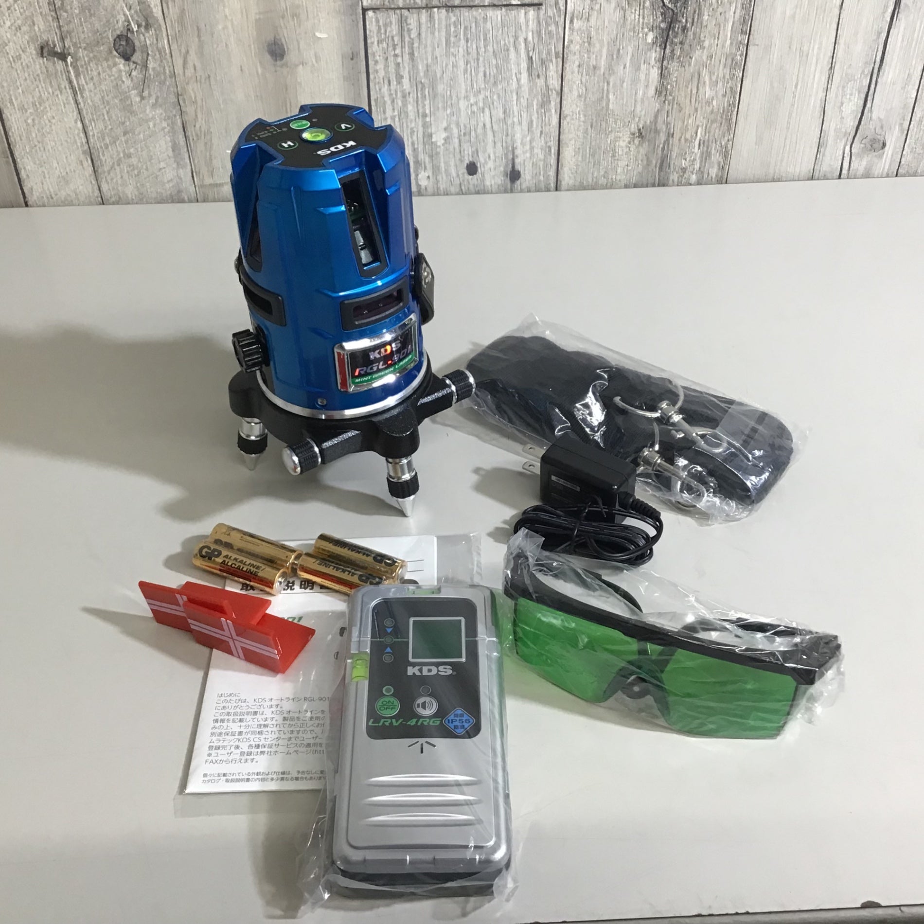 未使用品】 KDS ムラテック レーザー墨出し器 RGL-901RSA 本体 + 受光