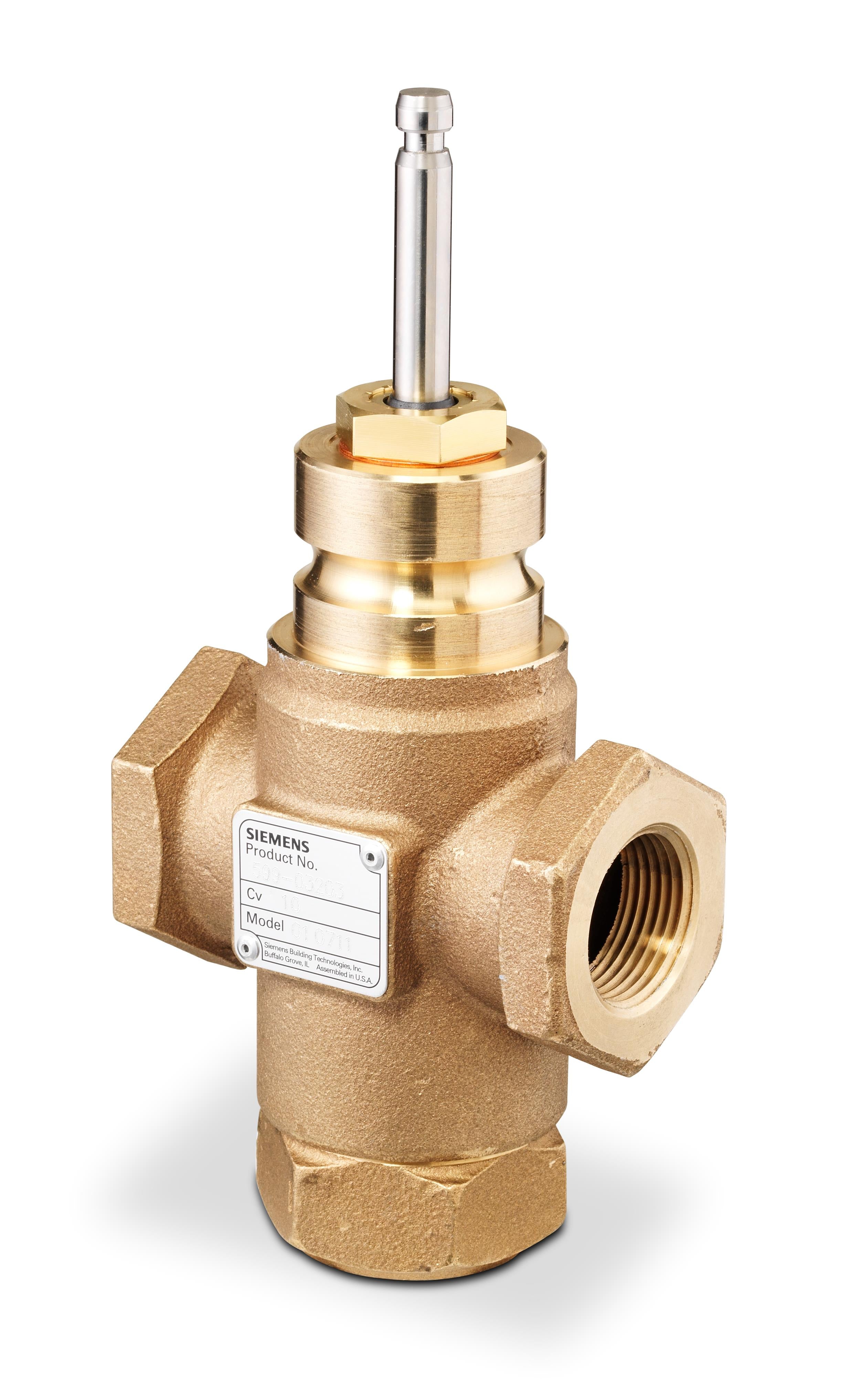599-03205: Siemens Valve,Globe, 3 Way Mixing, 1 1/2