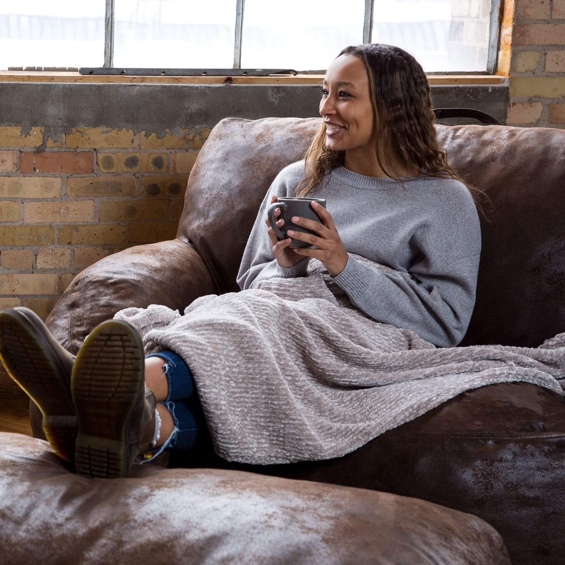 Nestle™ Oversized Foam Loveseat | Big Joe® Foam Loveseats