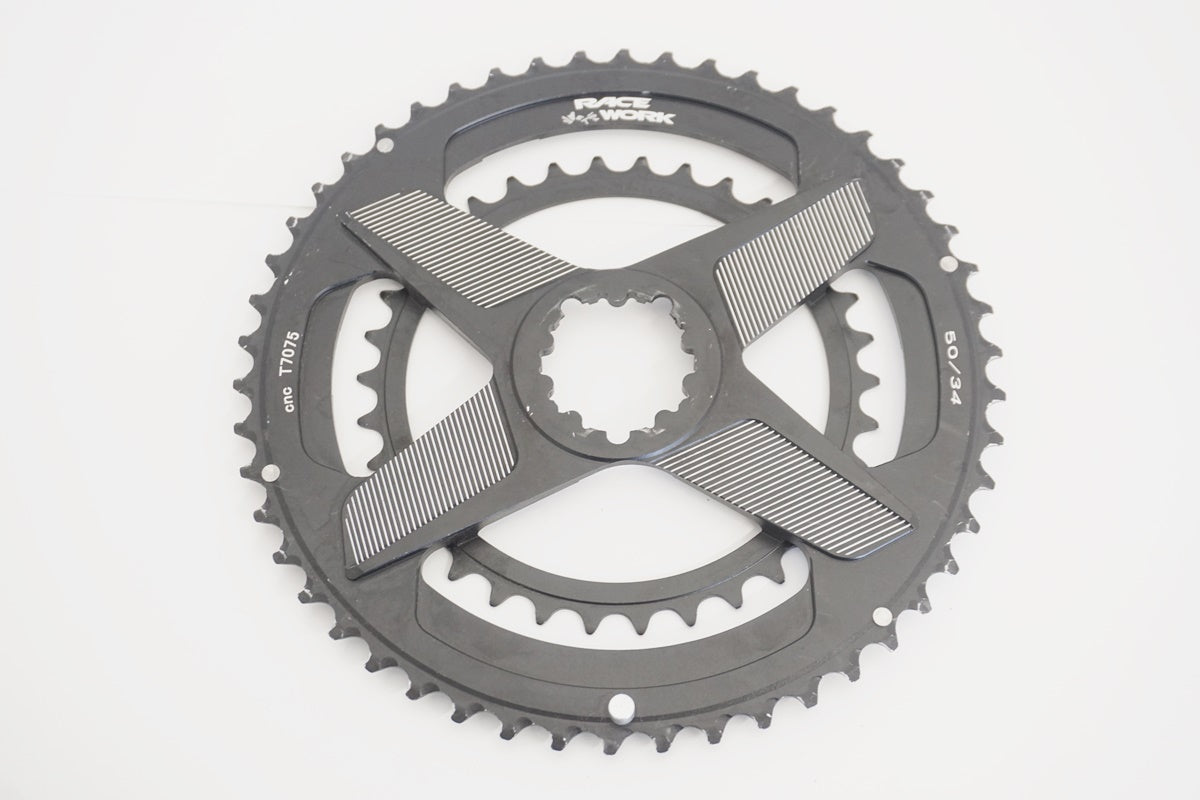 RACE WORK 「レースワーク」 CNC T7075 50-34T チェーンリング / 京都