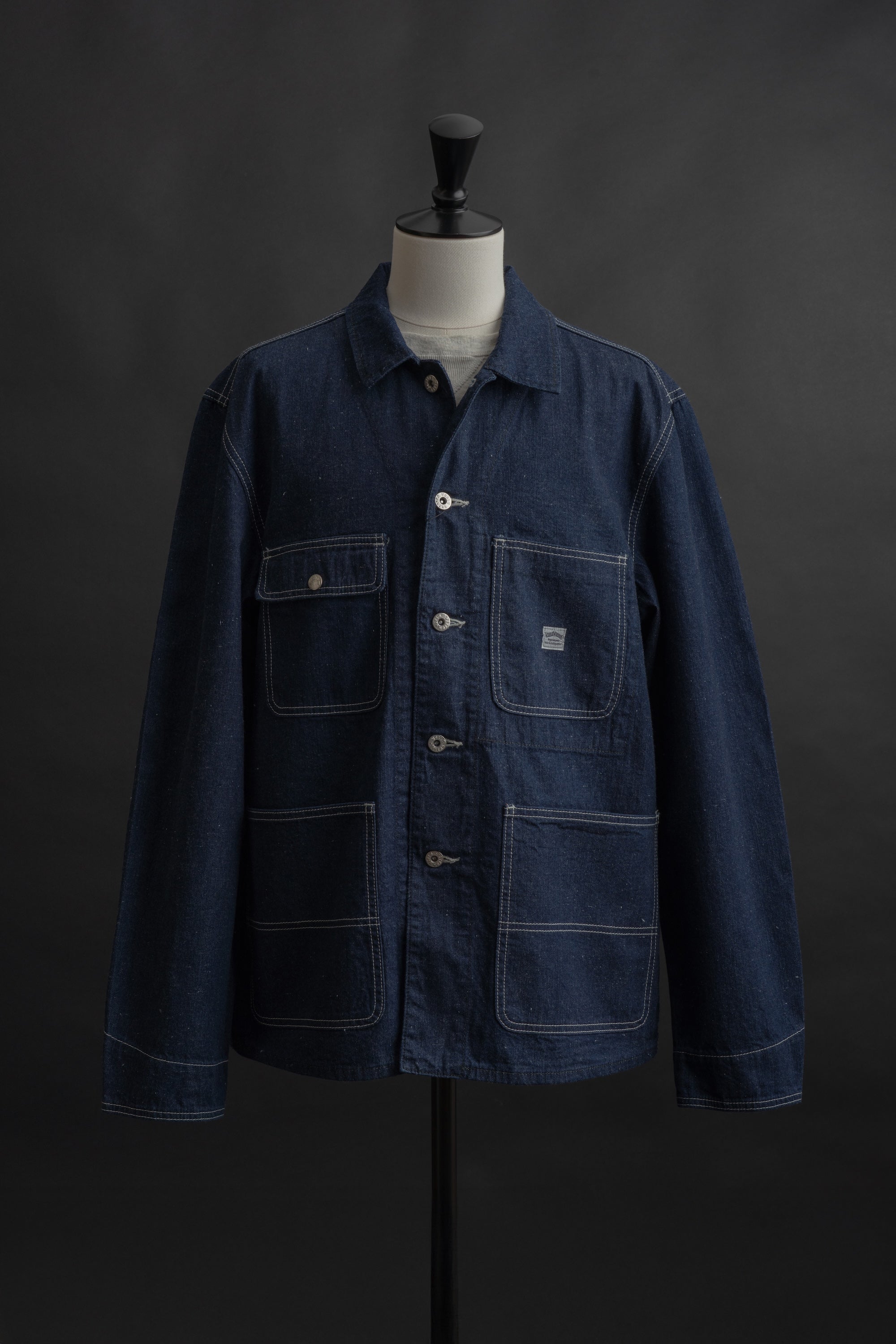WR623F (81) World Workers Indigo Nep Denim Coverall Jacket – BIG