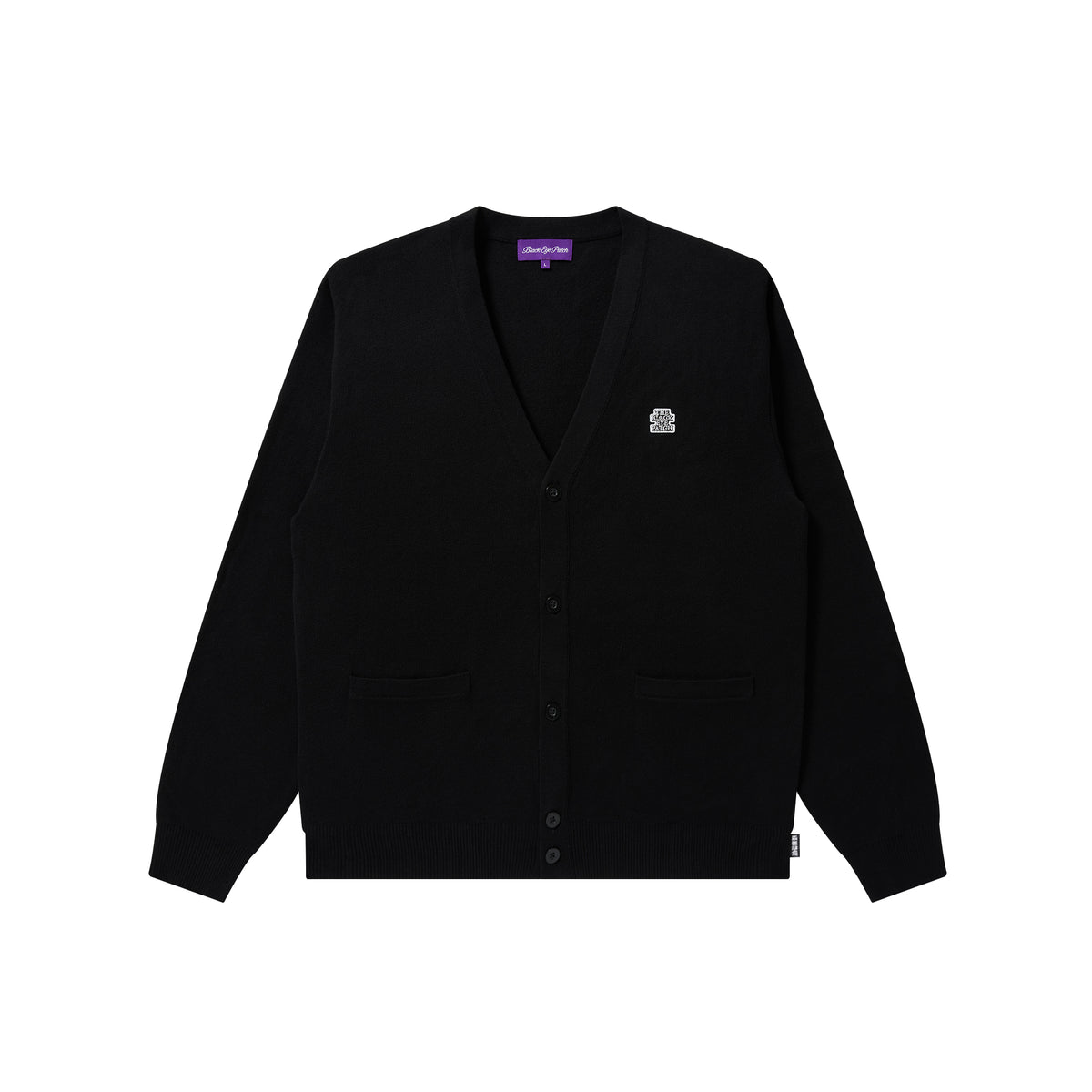 SMALL OG LABEL CARDIGAN BLACK – BlackEyePatch