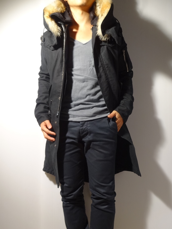 wjk M-52 destroy cotton twill モッズコート 黒 wjk M52 – destroy cotton twill 1130 ct01 < モッズコート > | wjk