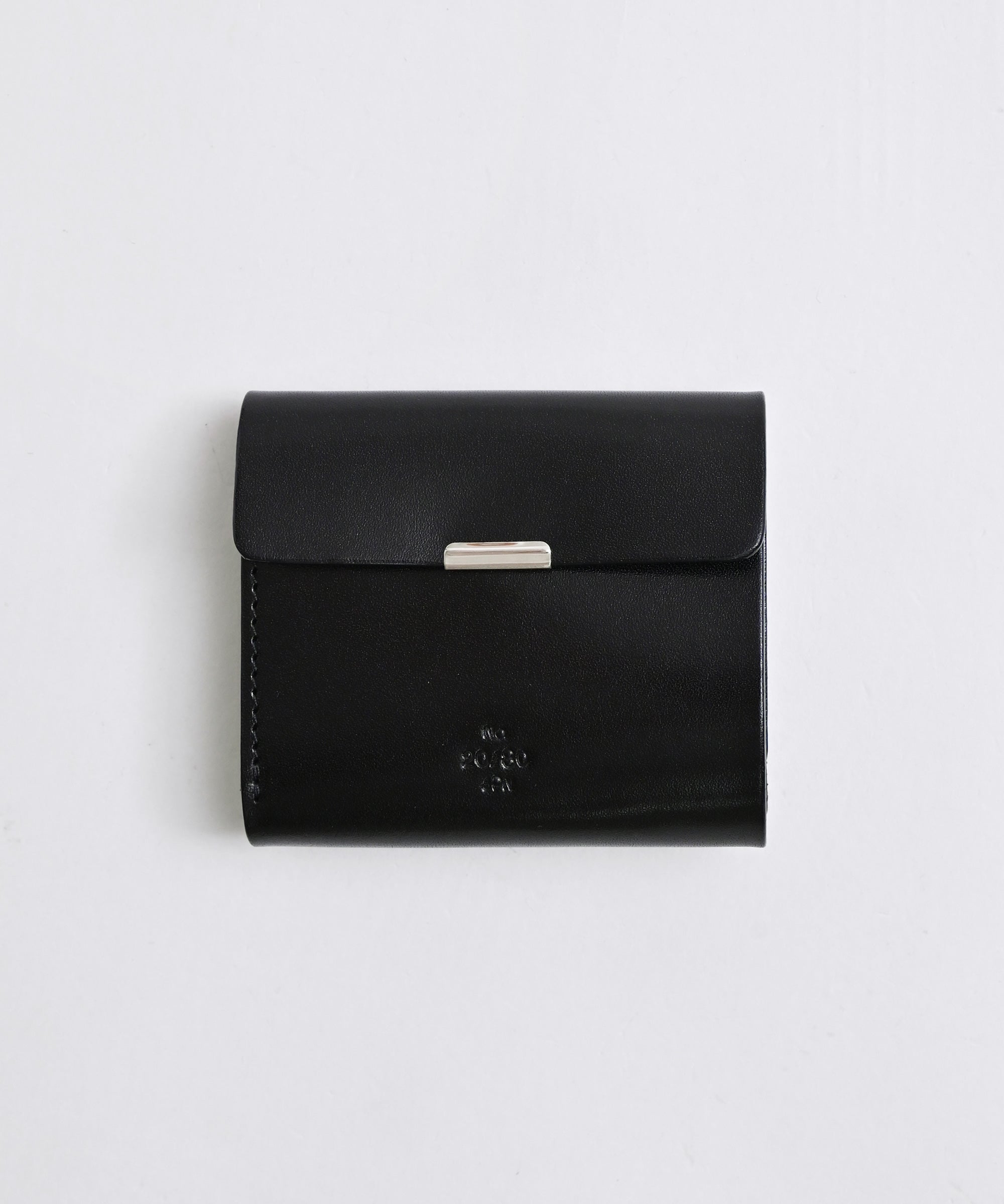 20/80】TOCHIGI LEATHER FOLDED WALLET WITH FLAP レザー二つ折り財布