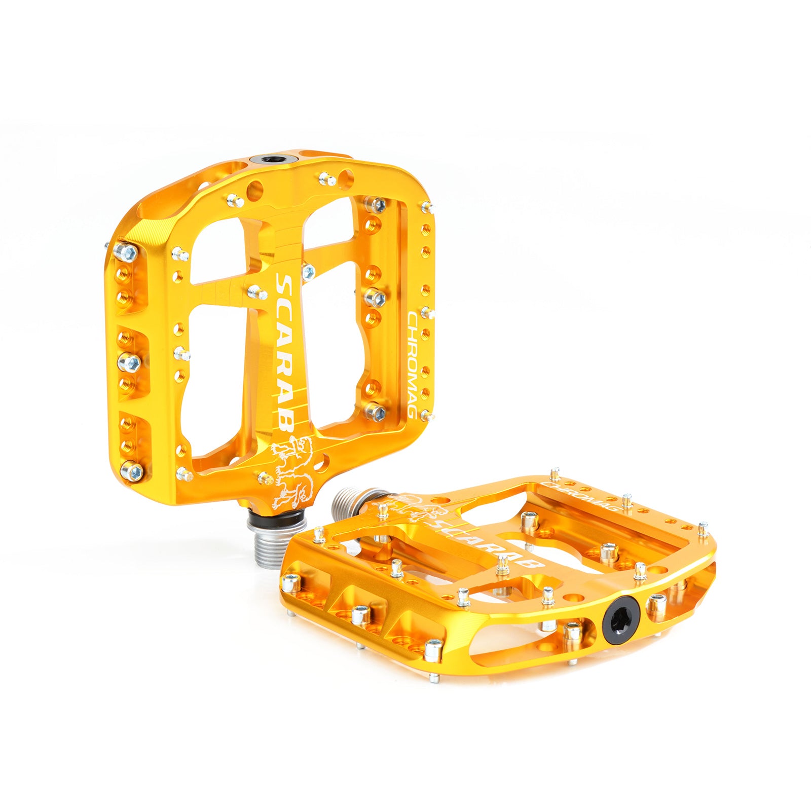 Scarab: Enduro & Trail MTB Flat Pedals with Customizable Pin