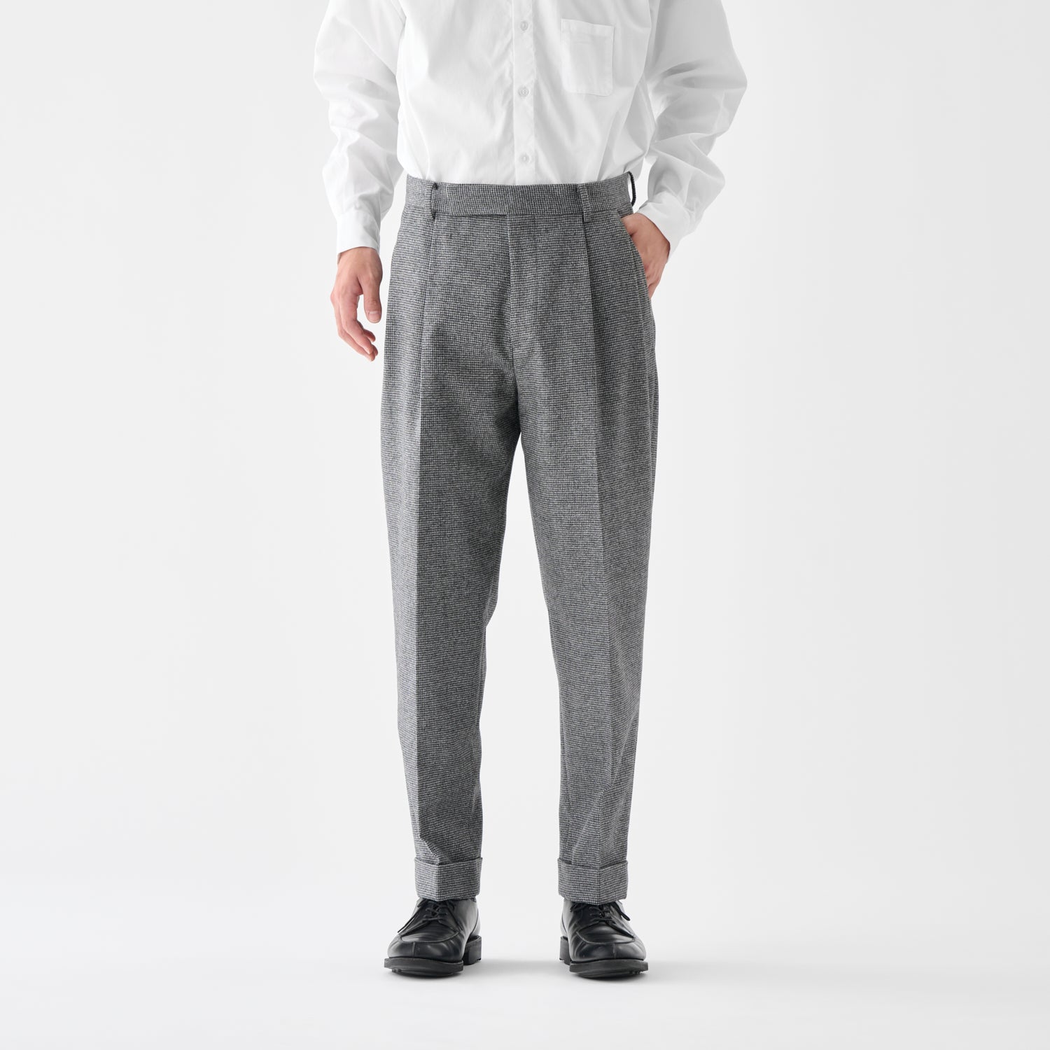 CPT-1 / WNC Flannel / Hound Tooth / 2アウトプリーツ スラックス