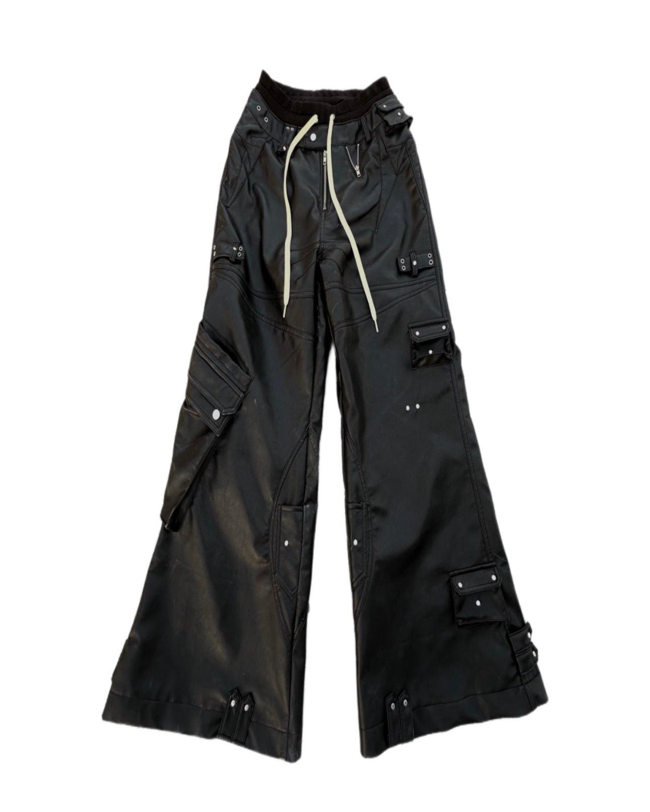 GHIDØRAH CHAØS LEATHER CARGO PANTS – COZY WORLDWIDE