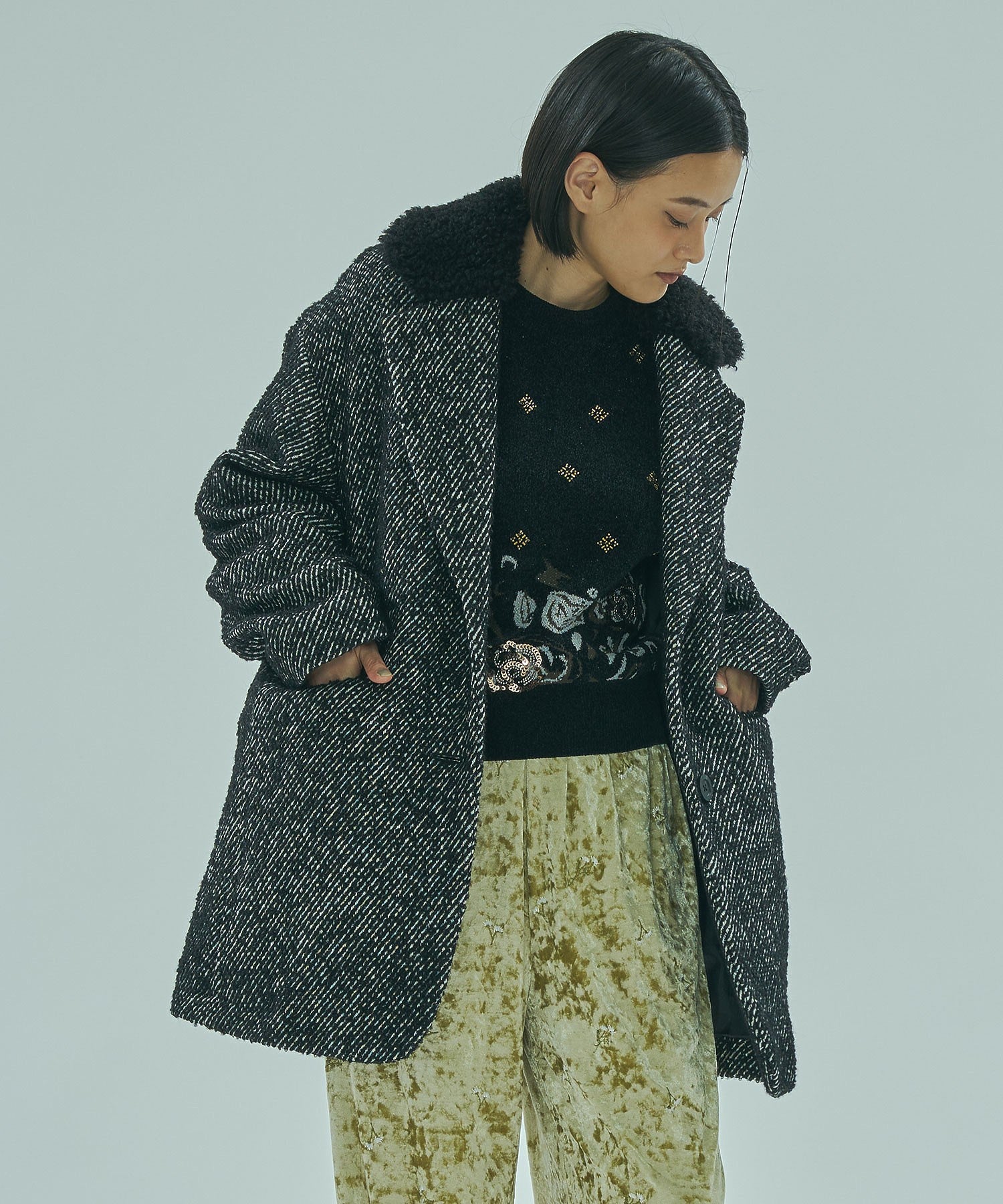 mici/TWEED TAILORED COLLAR COAT – calif（カリフ）公式サイト