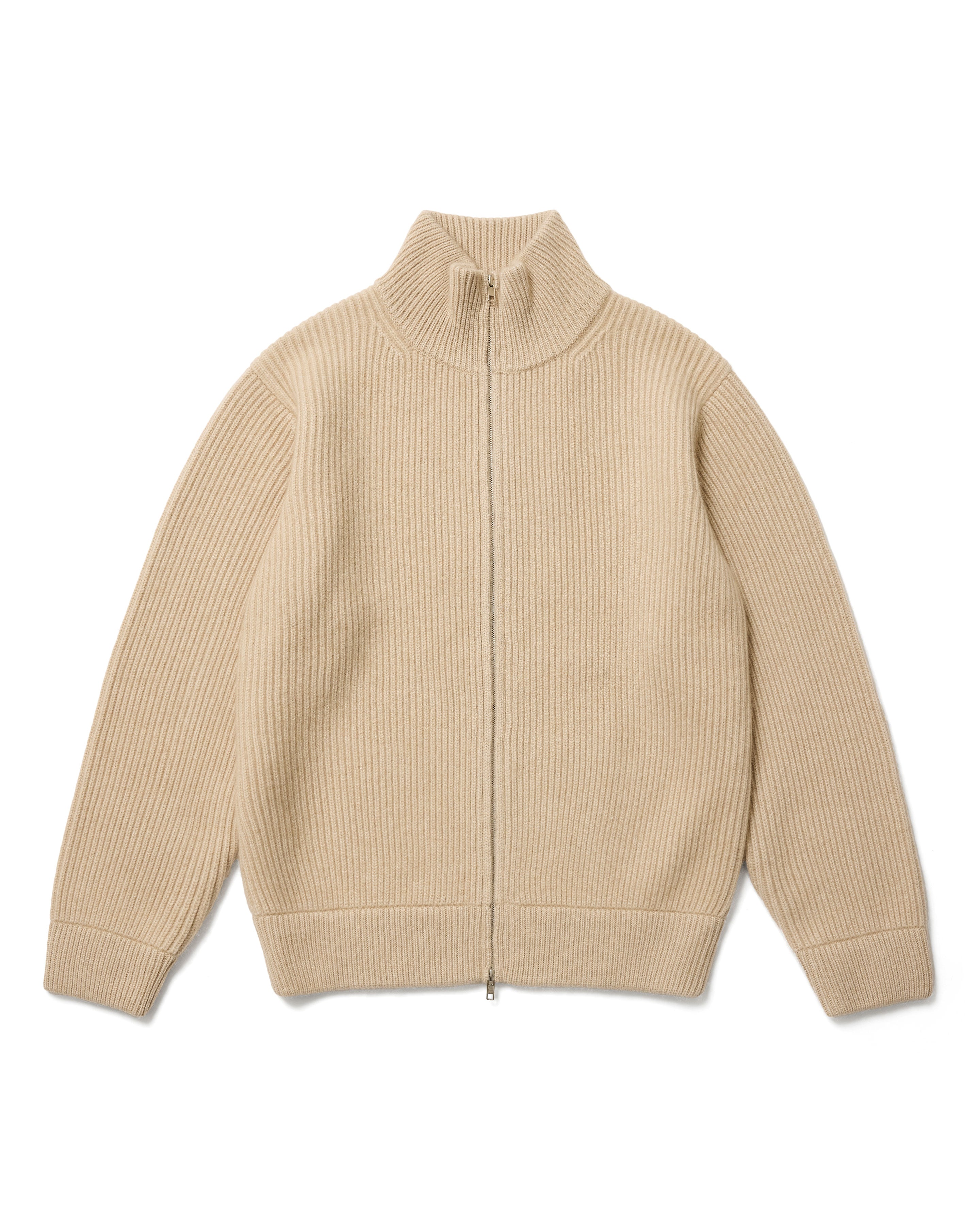 モンゴリアンカシミヤ ドライバーズ ニット, Natural Beige – cash & barba