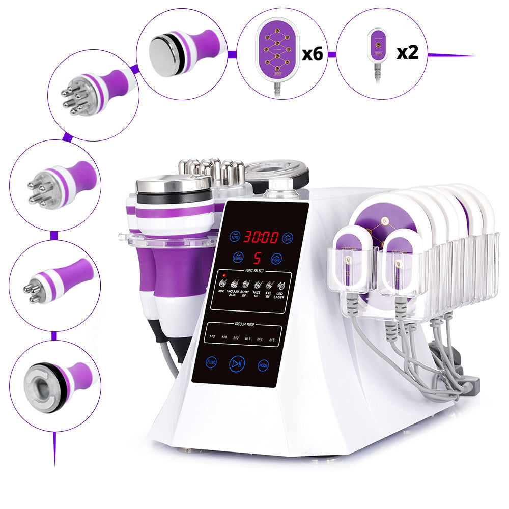 6 in 1 40k Unoiestion Ultrasonic Cavitation Machine with Lipo Laser