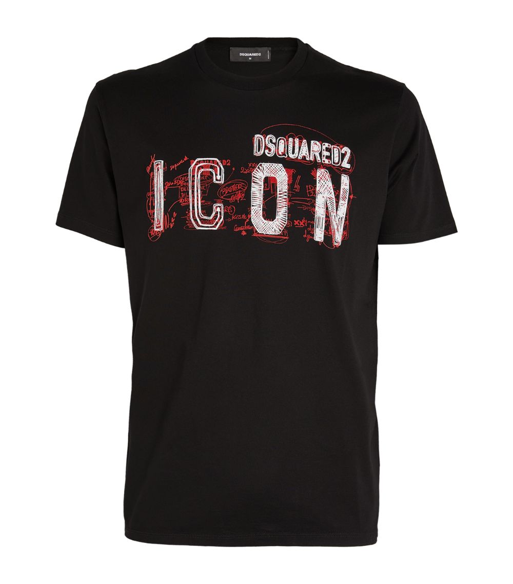 Dsquared2 Scribble Cool Fit T-Shirt – Elementarystores