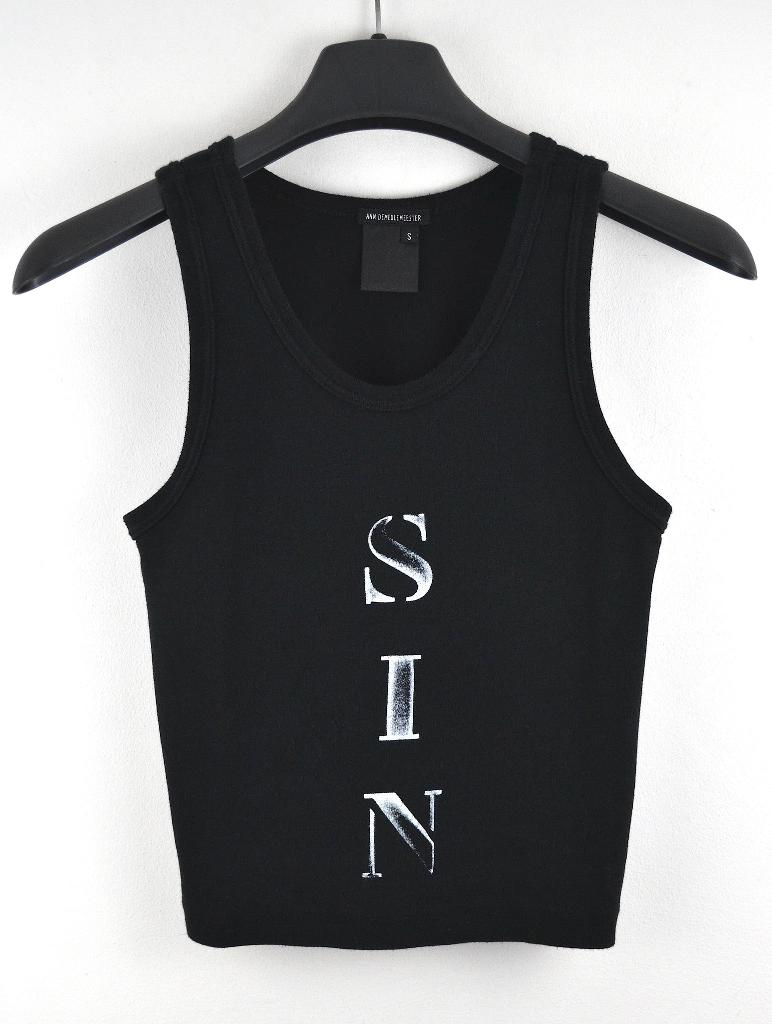 Ann Demeulemeester 2003 'Sin' Cropped Tank Top – ENDYMA