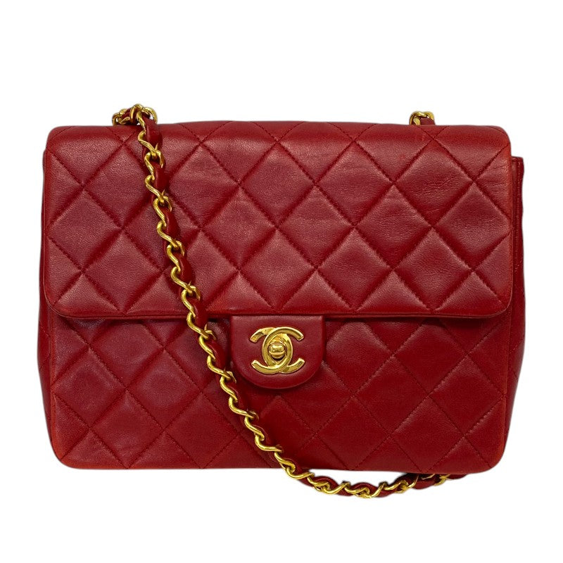 シャネル CHANEL マトラッセ チェーンショルダーバッグ 1番台 レッド