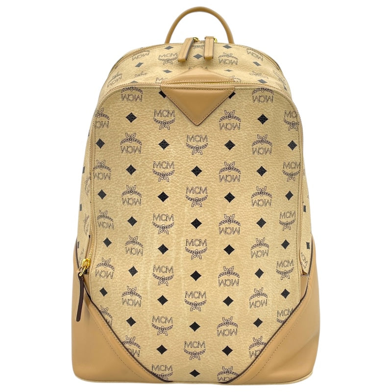 エム・シー・エム MCM ヴィセトスキャンパス バックパック ベージュ×GD