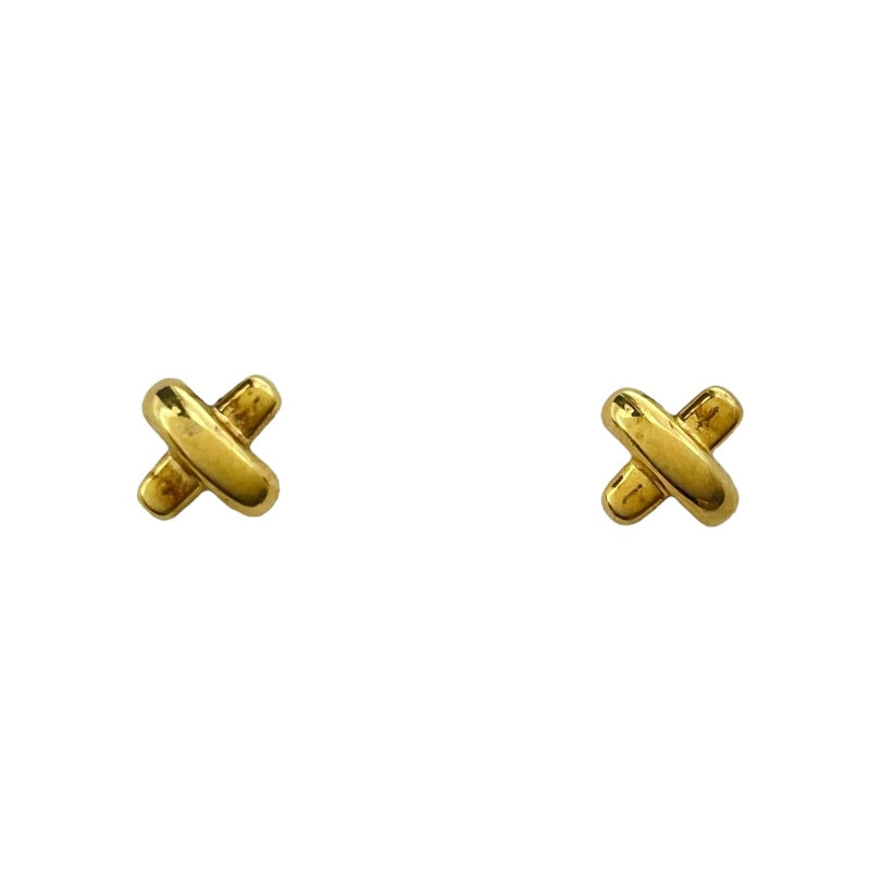 ティファニー TIFFANY＆CO クロスステッチピアス ゴールド 750