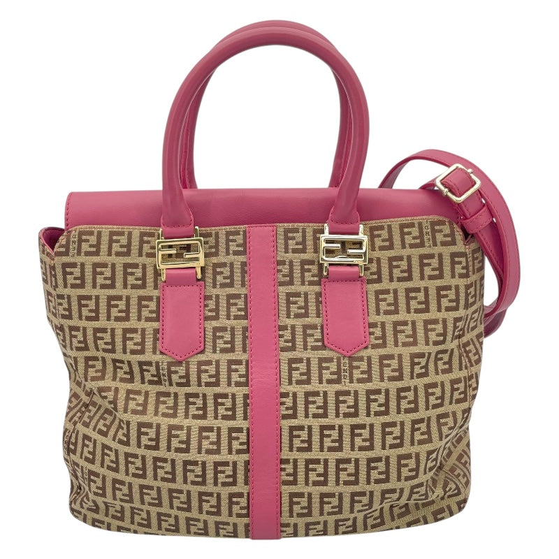 フェンディ FENDI ズッキーノ柄 2WAYショルダーバッグ 8BN228 ピンク
