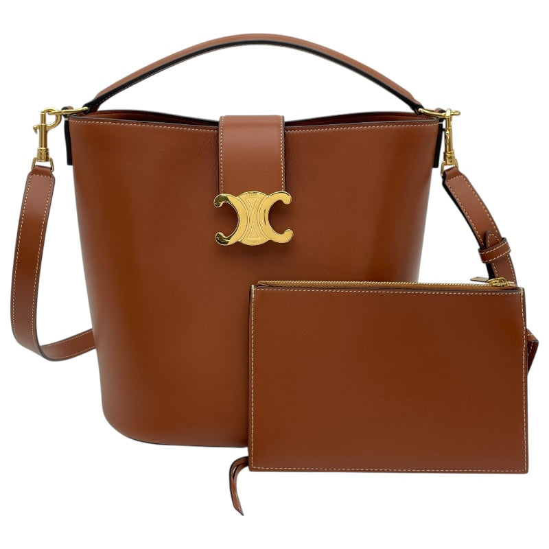 セリーヌ CELINE ミディアム バケット ルイーズ 116613FX9.04LU タン