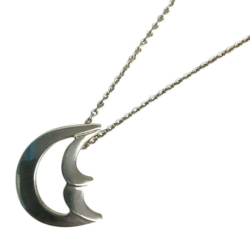 ティファニー TIFFANY＆CO ｸﾚｾﾝﾄﾑｰﾝﾈｯｸﾚｽ シルバー SV アクセサリー