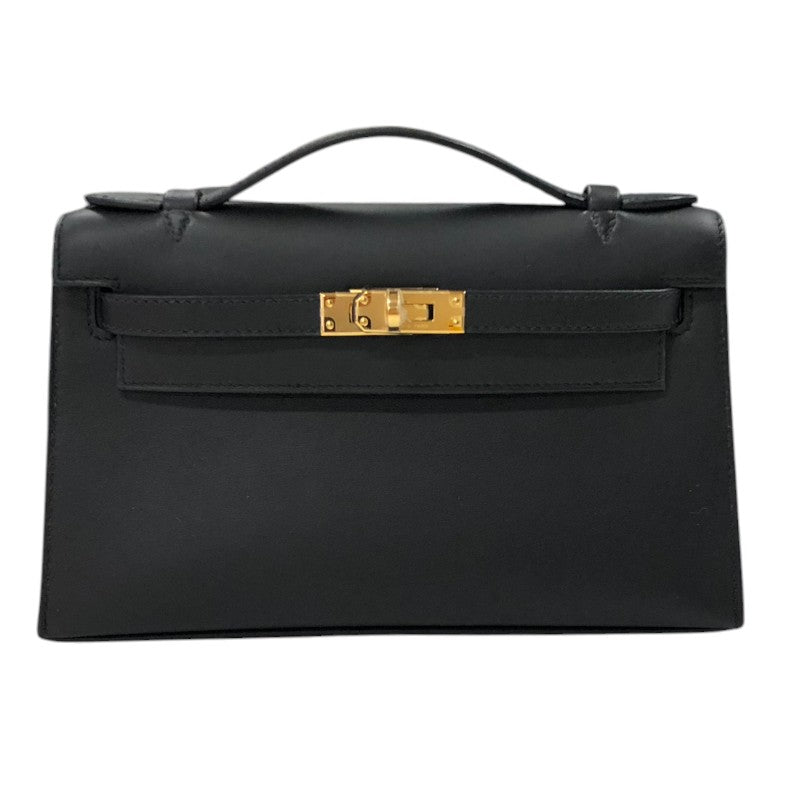 エルメス HERMES ポシェットケリー W刻印 (2024年製) ブラック