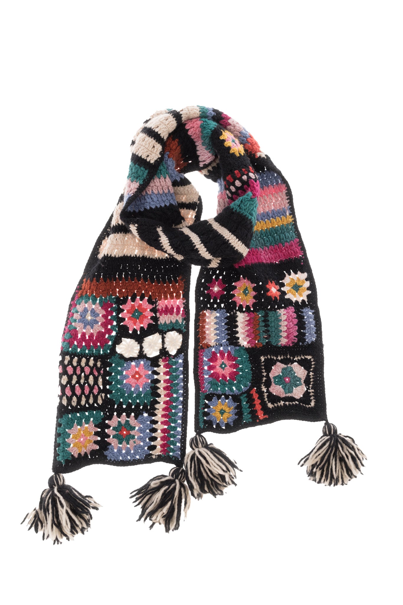 Woodstock Crochet Scarf – French Knot