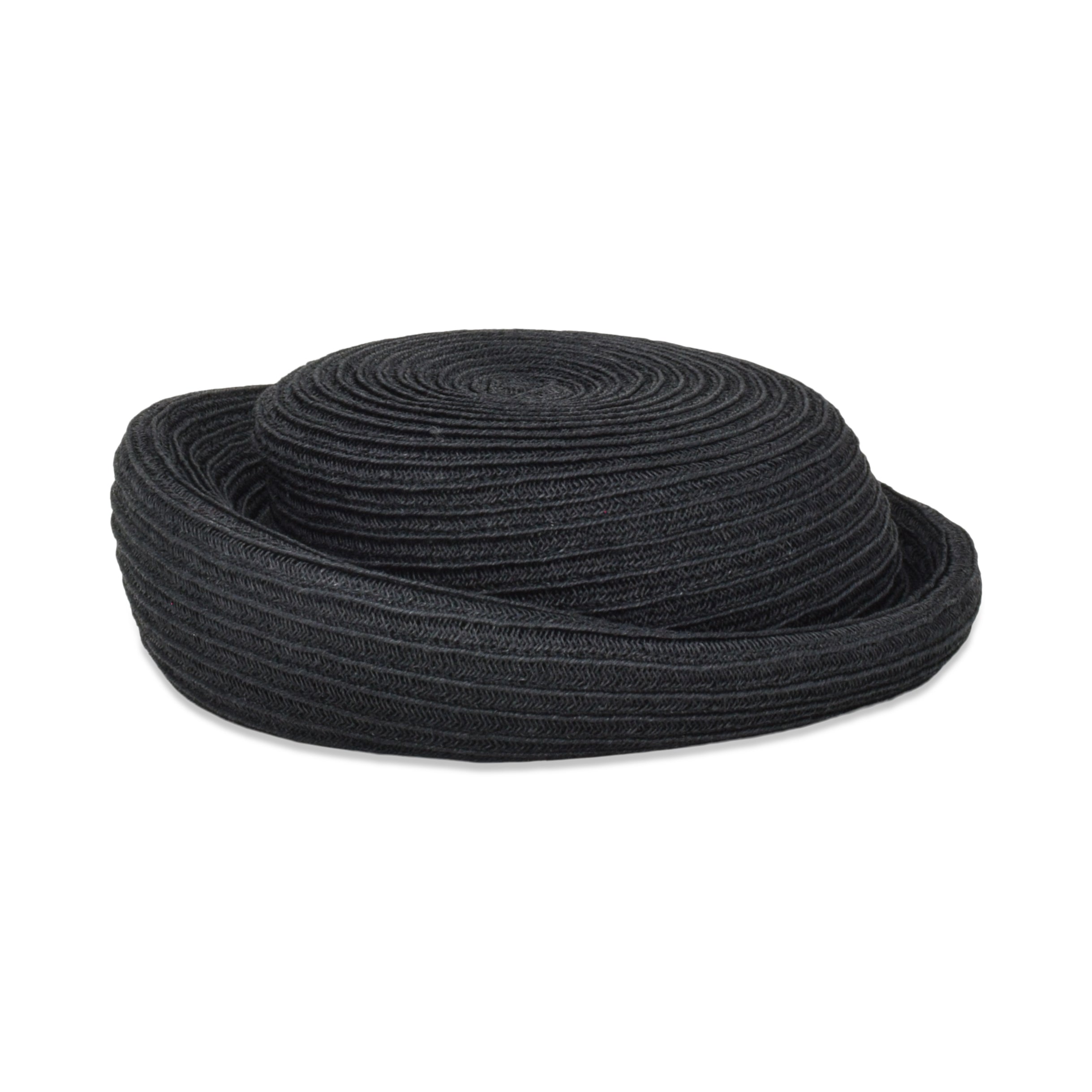 Lady Personality Pillbox Hat | Laura Black Hemp l Gigi Burris
