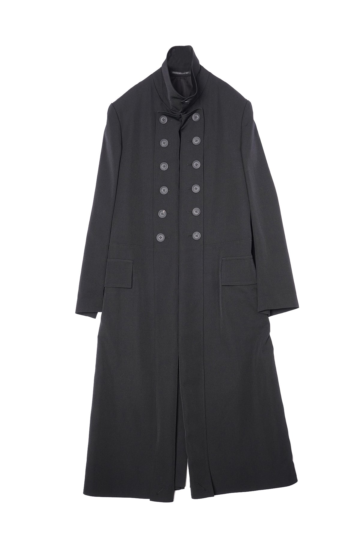 WOOL GABARDINE NAPOLEON LONG JACKET – HUES ONLINE