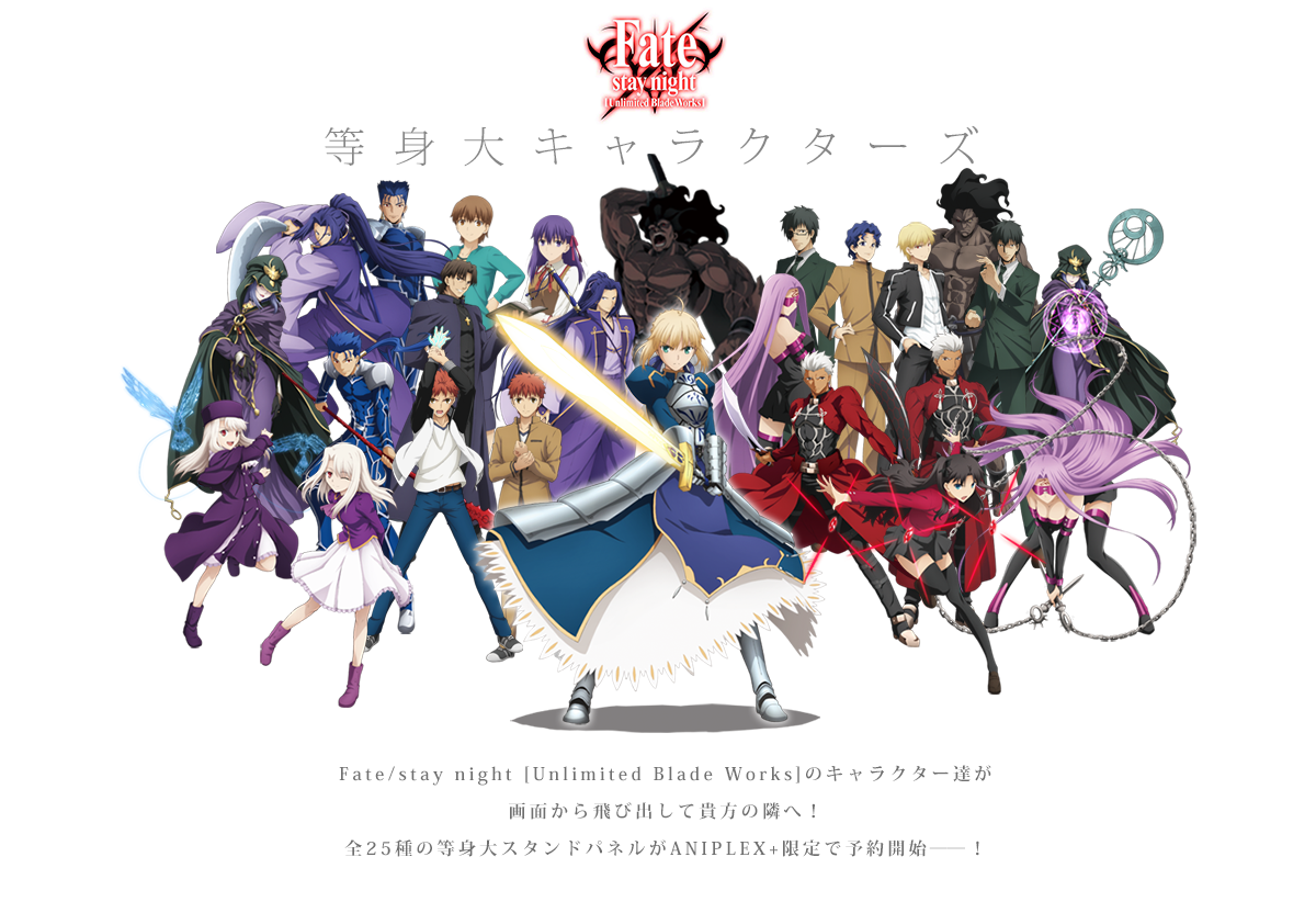 The Fate/Stay Night UBW Roster! : r/typemoon