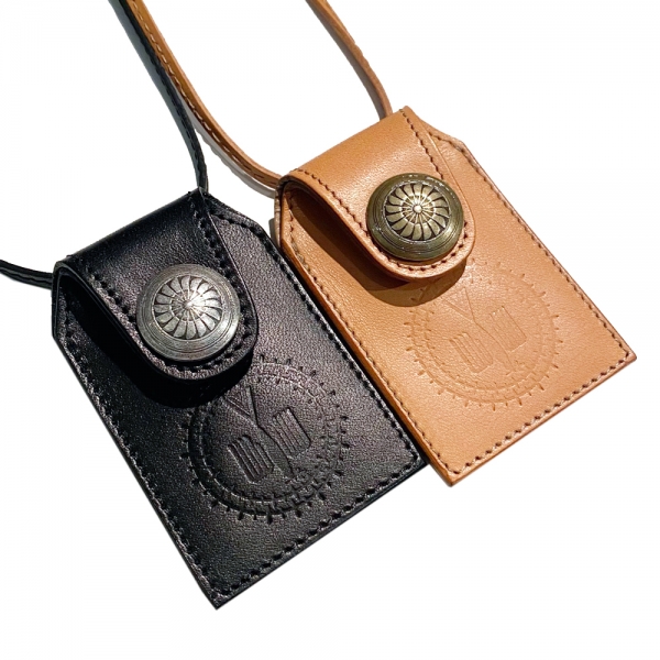 更新0121□【blackmeans】LEATHER CHARM NECKLACE【御守ケース