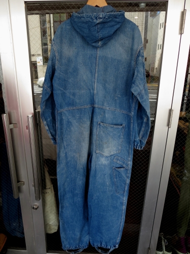 60s M.SETLOW & SON,INC DENIM ALL IN ONE with HOOD |