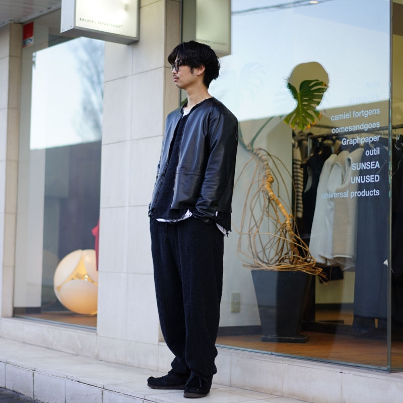 SUNSEA 28th Collectionの新作、Shrinkage Pants/Dark Navyのご紹介