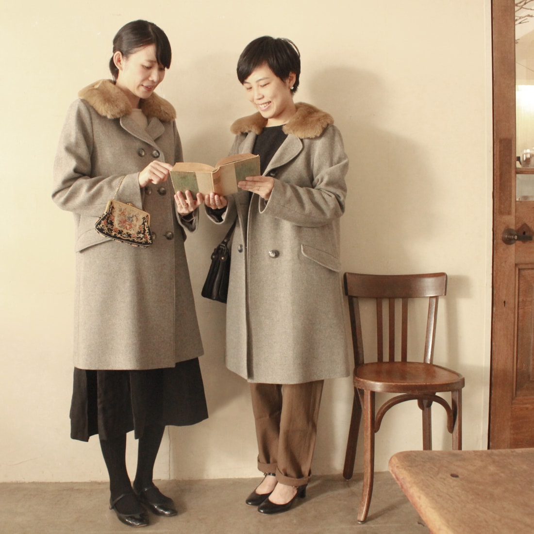 Lisetteの冬のコート・わたしたちが着てみました