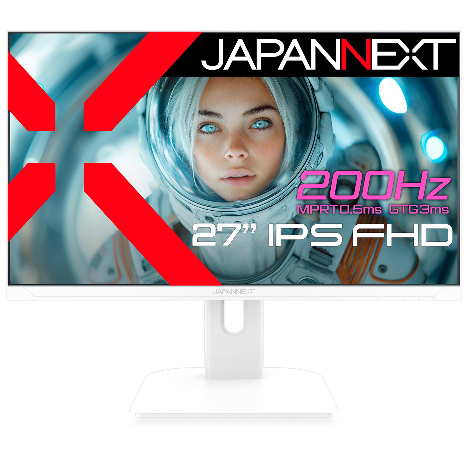 JAPANNEXT 27インチ IPSパネル搭載 200Hz対応 フルHD(1920x1080)解像度