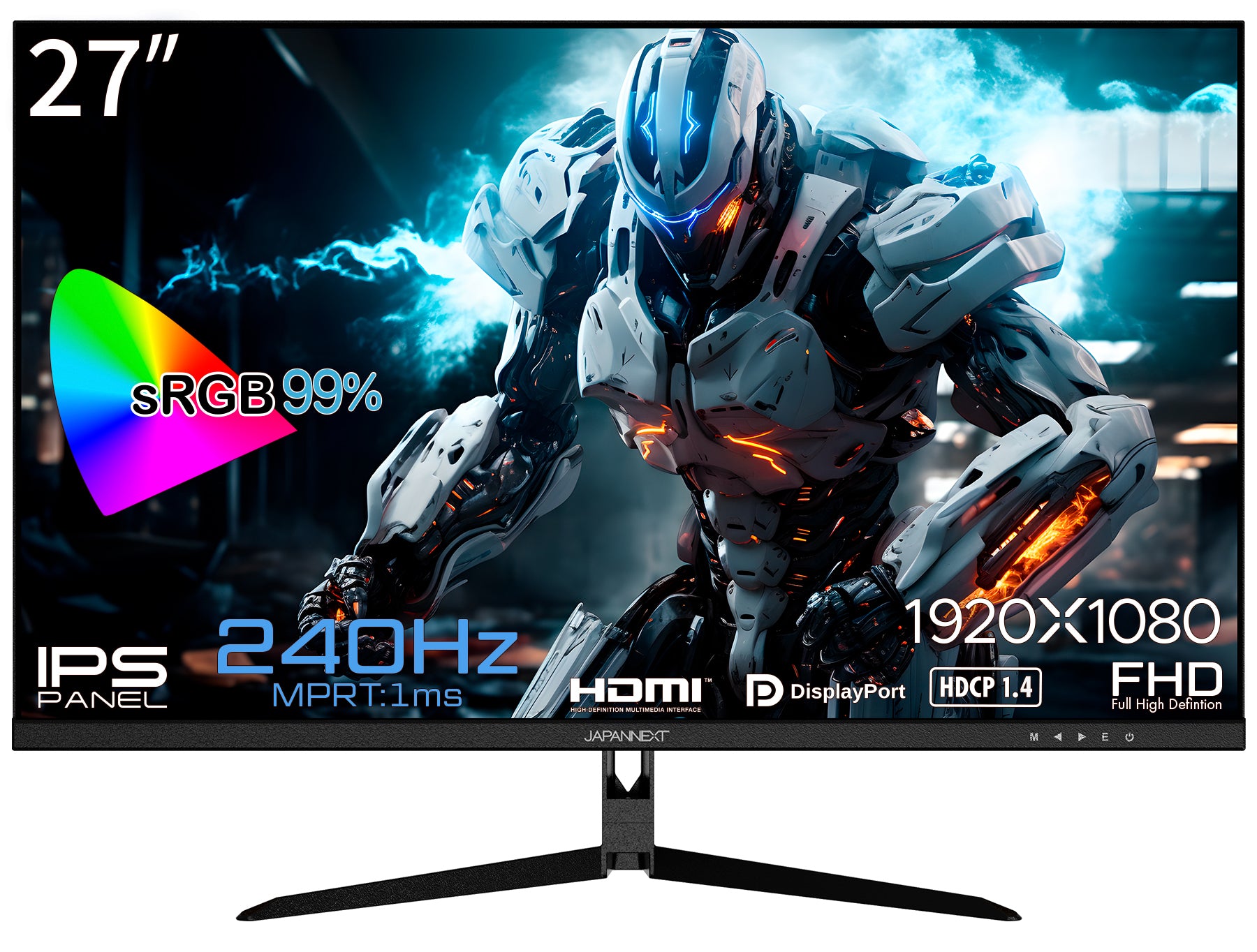 Amazon.co.jp限定】JAPANNEXT 27インチIPSフルHDパネル搭載240Hz対応