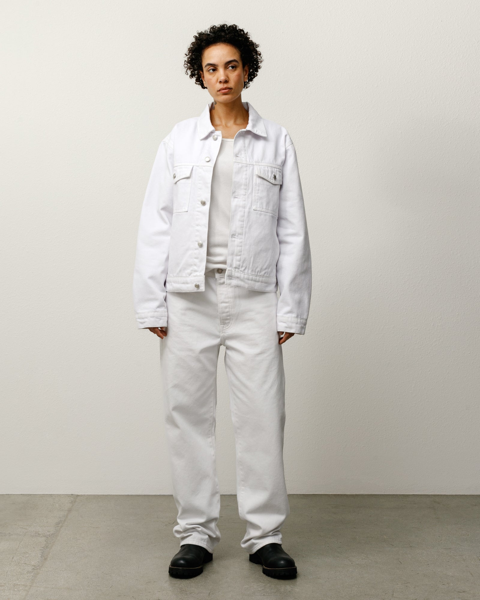Lined Denim Trucker – White | Outerwear | Stüssy Japan
