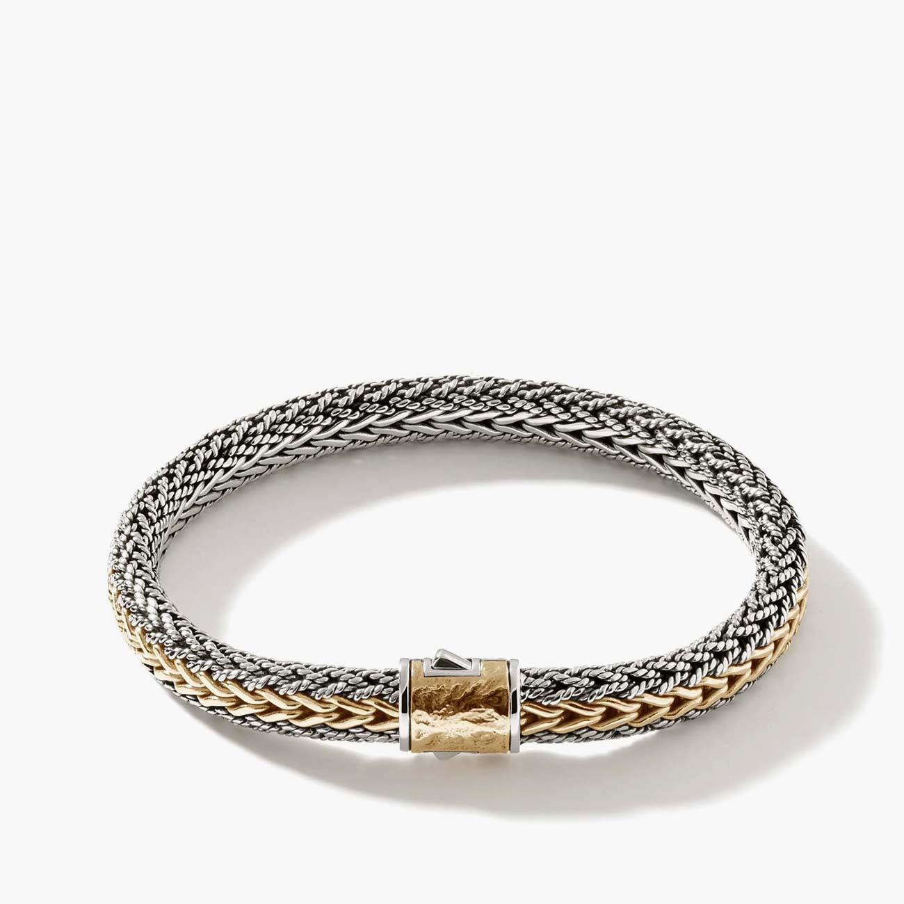 John Hardy Icon Two-Tone Reversible 8mm Bracelet, BUZ900994RV