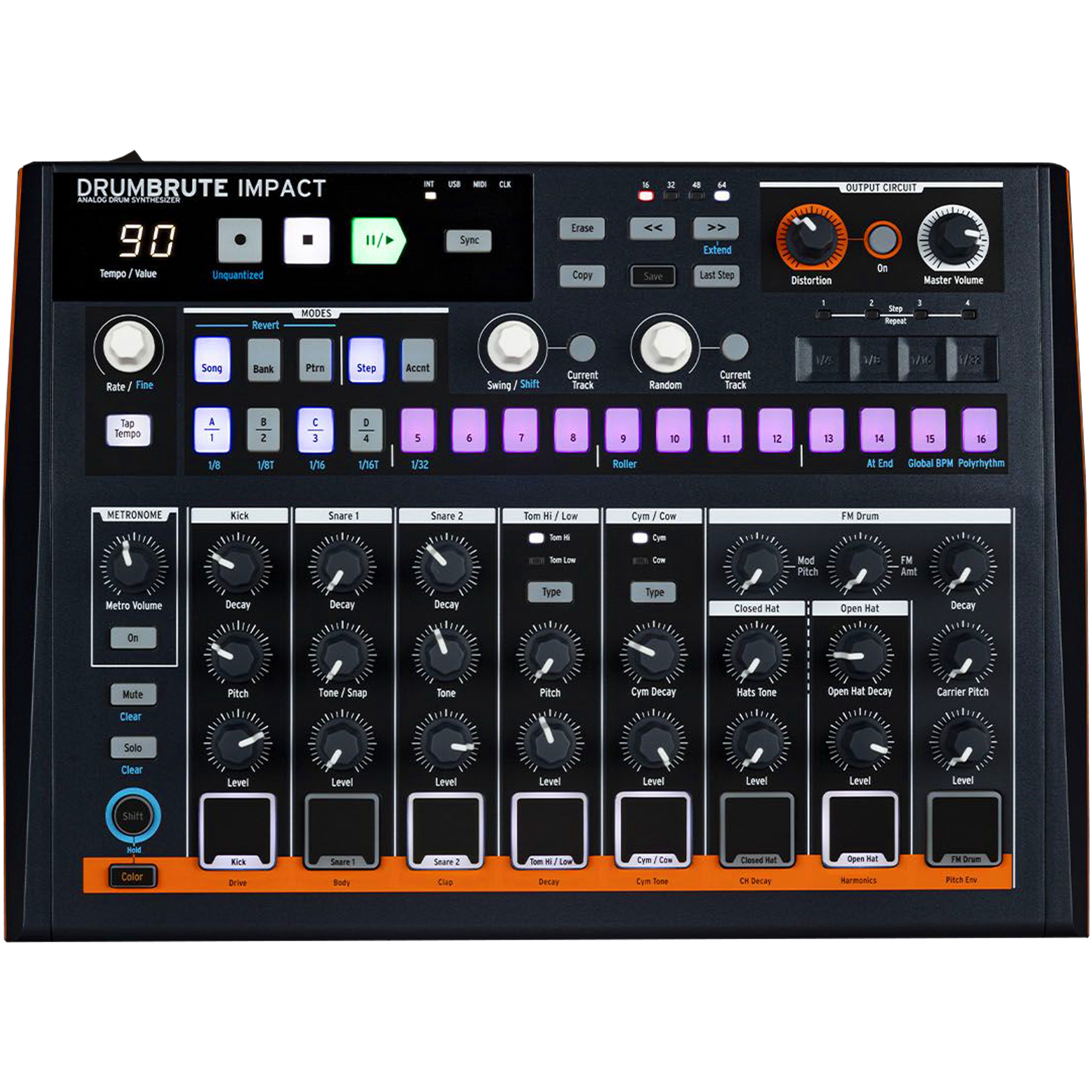 Arturia DrumBrute Impact Analog Drum Machine – Kraft Music