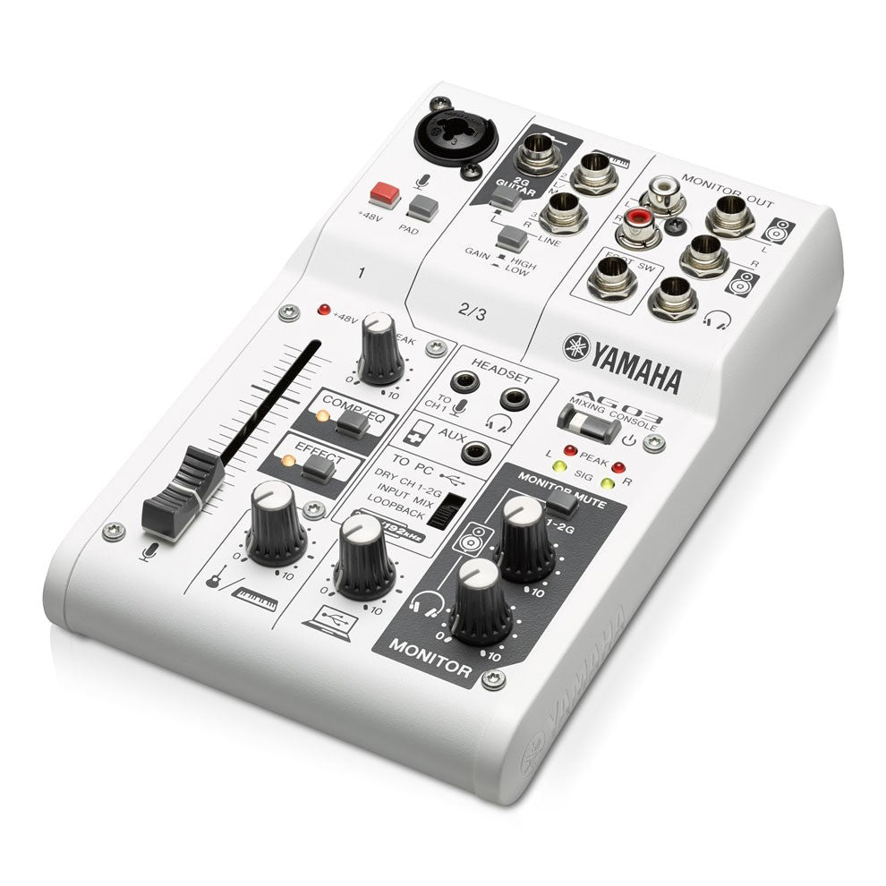 Yamaha AG03 Three Channel Mixer and USB Audio Interface – Kraft Music