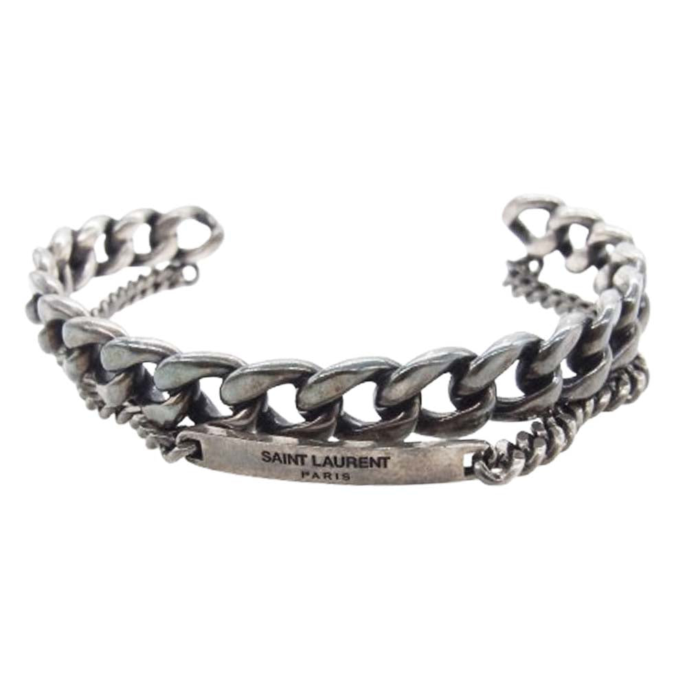SAINT LAURENT サンローラン Gourmette Cuff グルメット カフ 2連