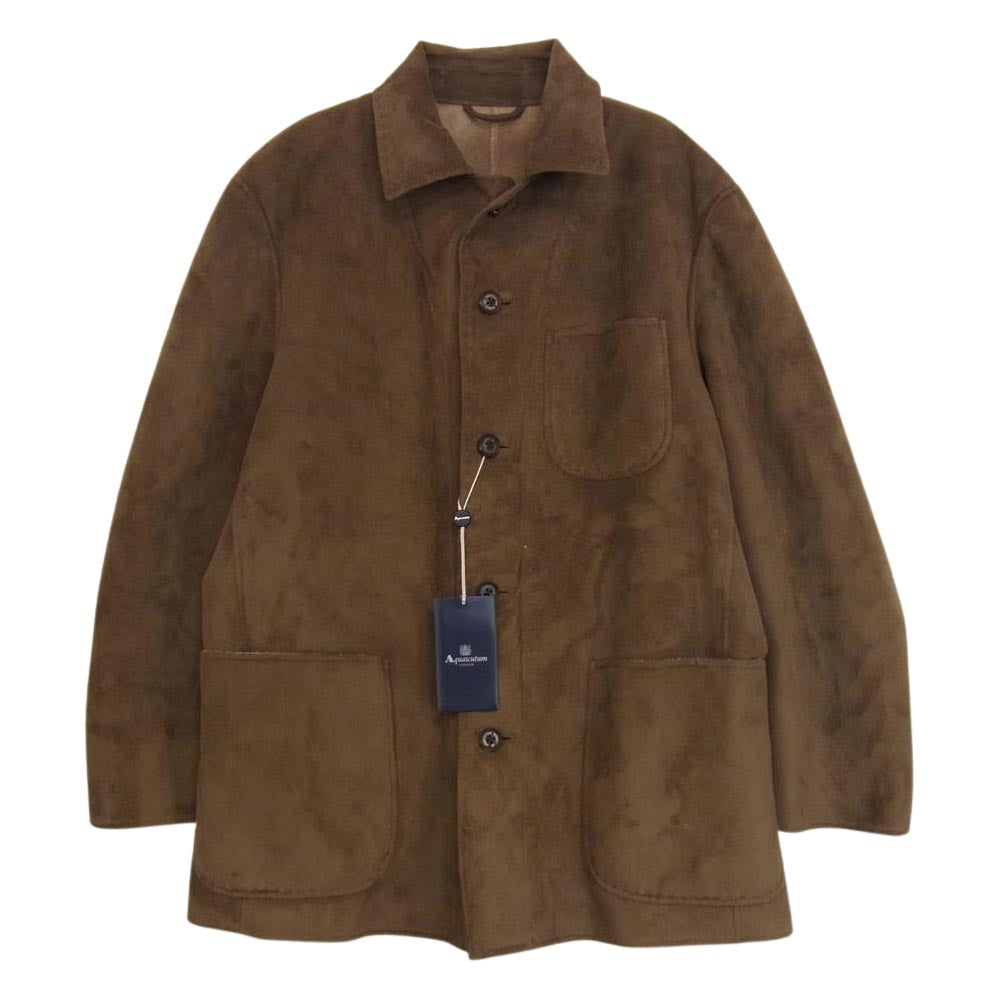 Aquascutum アクアスキュータム フェイクスエード カバーオール