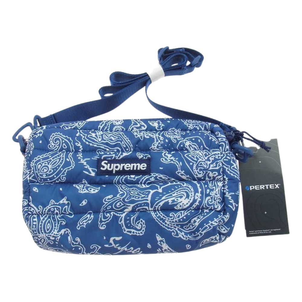 Supreme シュプリーム 22AW Puffer Side Bag バンダナ ペイズリー