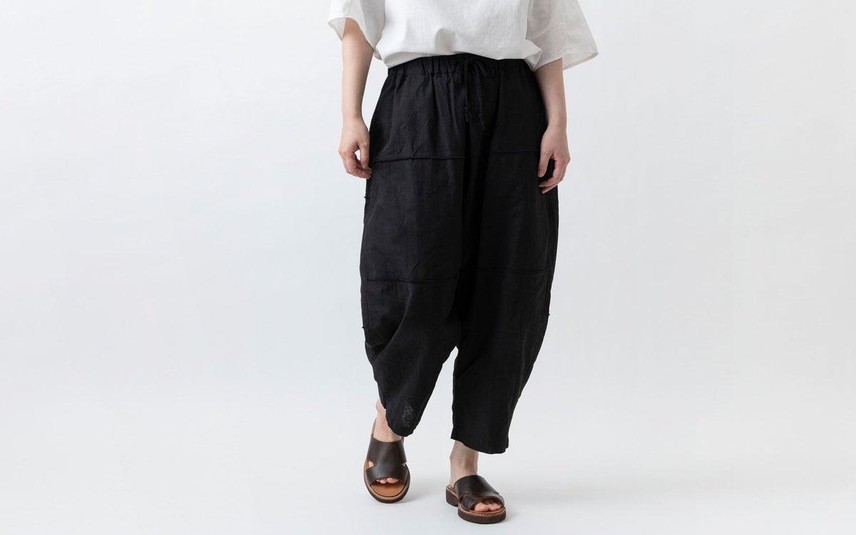 MITTAN / 竹パンツ 黒 PT-115 / unisex – PINT_MN