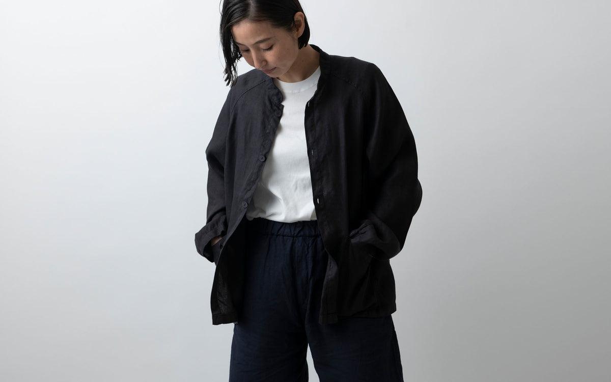 MITTAN / さざ波大麻ジャケット 墨黒 JK-44 / unisex – PINT_MN